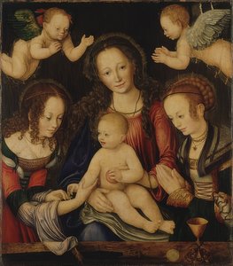 Marienaltarretabel, sogenannter Fürstenaltar (Mitteltafel) von Lucas Cranach the Elder