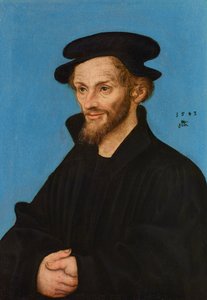 Porträt des Philipp Melanchthon von Lucas Cranach the Elder