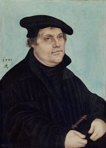 Porträt von Martin Luther von Lucas Cranach the Elder