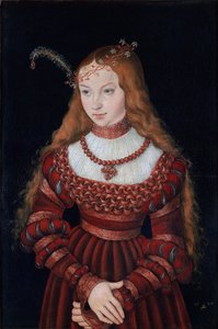 Porträt von Prinzessin Sibylle von Cleve von Lucas Cranach the Elder