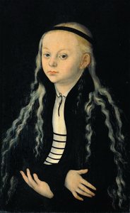 Porträt eines jungen Mädchens (vermutlich ein Porträt von Magdalena Luther) von Lucas Cranach the Elder