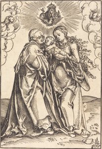 Heilige Anna und die Jungfrau mit dem Kind von Lucas Cranach the Elder