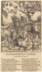 Heiliger Georg und der Drache von Lucas Cranach the Elder