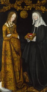 Heilige Christina und Ottilia, 1506 von Lucas Cranach the Elder