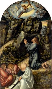 Die Agonie im Garten, ca. 1520 von Lucas Cranach the Elder