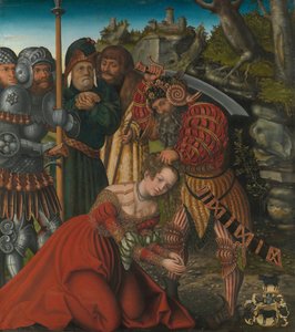 Das Martyrium der Heiligen Barbara, ca. 1510 von Lucas Cranach the Elder