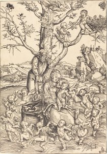 Die Rast auf der Flucht nach Ägypten von Lucas Cranach the Elder