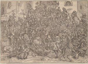 Turnier, 1509 von Lucas Cranach the Elder
