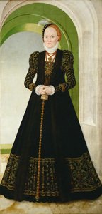 Anna von Dänemark, Kurfürstin von Sachsen, nach 1565 von Lucas Cranach the Younger