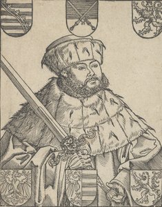 Kopie von Johann Friedrich der Großmütige, in Kurfürstenroben von Lucas Cranach the Younger  