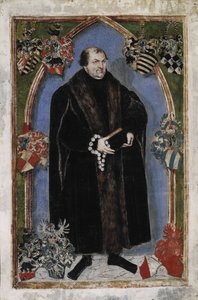 Porträt von Georg III., Prinz von Anhalt-Dessau 1507-1553, 1553 von Lucas Cranach the Younger