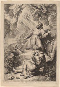 Der heilige Franziskus empfängt die Stigmata von Lucas Emil Vorsterman
