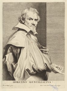 Orazio Gentileschi von Lucas Emil Vorsterman after Sir Anthony van Dyck