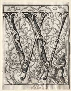 Neues ABC-Heft: W, 1627 von Lucas Kilian