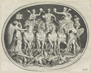 Allegorischer Triumph von Kaiser Licinius Varie Figueri de Agati Antique