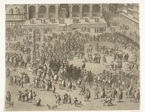 Proklamation in Gent von Karl II. von Spanien als Graf von Flandern (Blatt 5), 1666 von Lucas Vorsterman (II)