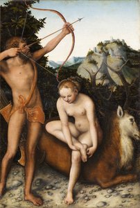 Apollon und Diana (um 1530) von Lucas the Elder Cranach