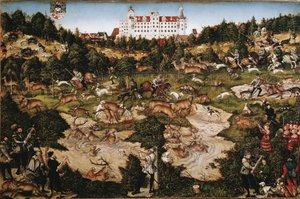 Jagd zu Ehren von Karl V. auf Schloss Torgau