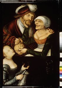 Die Kupplerin von Lucas the Elder Cranach