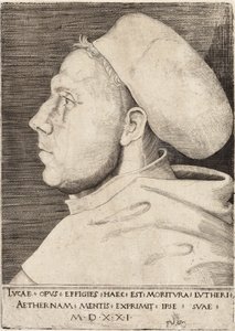 Martin Luther als Augustinermönch von Lucas Cranach dem Älteren 1521 von Lucas the Elder Cranach