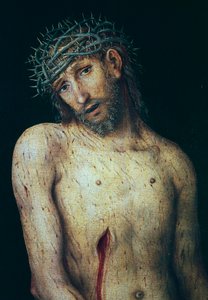 Pieta, von Lucas Cranach dem Älteren, Tempera auf Tafel. Deutschland
