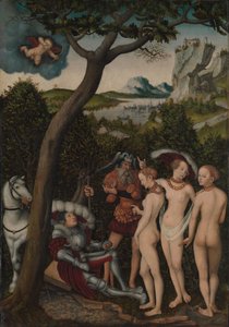 Das Urteil des Paris, ca. 1528 von Lucas the Elder Cranach