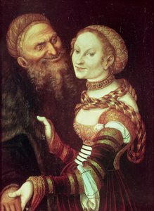 Der verliebte alte Mann von Lucas the Elder Cranach