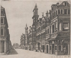 Perspektivische Ansicht einer Straße