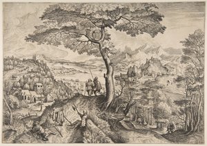 Ruhende Soldaten Milites Requiescentes aus Die großen Landschaften, ca. 1555-56