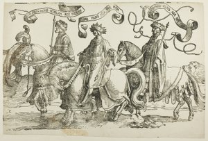 Abija, Asa, Josaphat, Platte zwei, aus Die zwölf Könige von Israel von Lucas van Leyden
