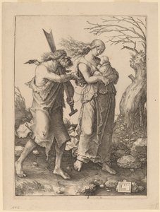 Adam und Eva nach ihrer Vertreibung aus dem Paradies