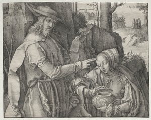 Christus als Gärtner erscheint der heiligen Maria Magdalena von Lucas van Leyden