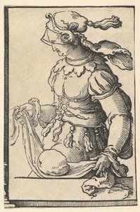 Kumäische Sibylle, aus der Serie der Sibyllen, ca. 1530 von Lucas van Leyden