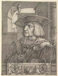 Kaiser Maximilian I., 1520 von Lucas van Leyden