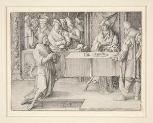Joseph deutet den Pharao von Lucas van Leyden