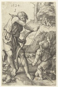 Lamech und Kain von Lucas van Leyden