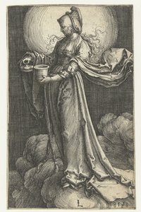Maria Magdalena in den Wolken von Lucas van Leyden