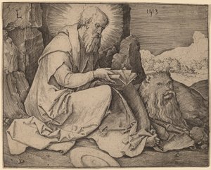 Heiliger Hieronymus in einer Landschaft