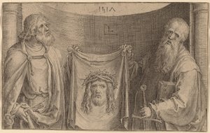Heilige Petrus und Paulus mit dem Schweißtuch der Veronika