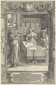 Salome mit dem Haupt Johannes des Täufers von Lucas van Leyden
