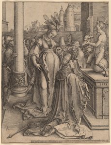 Salomos Götzendienst von Lucas van Leyden