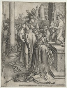 Salomons Götzendienst von Lucas van Leyden