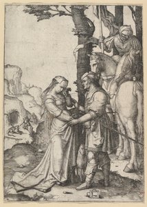 St. Georg befreit die Prinzessin (ca. 1508) von Lucas van Leyden