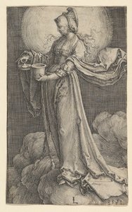 St. Maria Magdalena auf den Wolken, 1518 von Lucas van Leyden