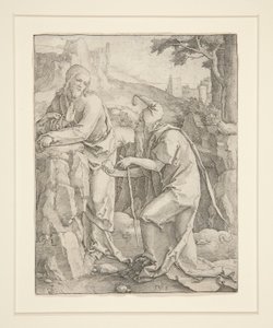 Versuchung Christi von Lucas van Leyden
