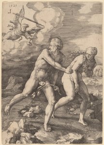 Die Vertreibung aus dem Paradies von Lucas van Leyden