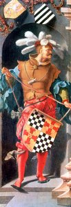 Die Heilung des Blinden von Jericho (Detail), 1531 von Lucas van Leyden