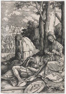 Die Macht der Frauen: Samson und Delilah von Lucas van Leyden