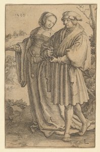 Der Spaziergang, 1520 von Lucas van Leyden