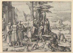 Die Rückkehr des verlorenen Sohnes, ca. 1510 von Lucas van Leyden